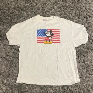 Mickey Mouse T-Shirt with American Flag